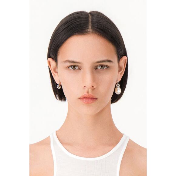 Justine Clenquet Laurie Earrings Palladium - One Size - Picture 4 of 5